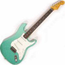 2025 Fender NAMM LTD Custom Deluxe Strat Seafoam Green Sparkle
