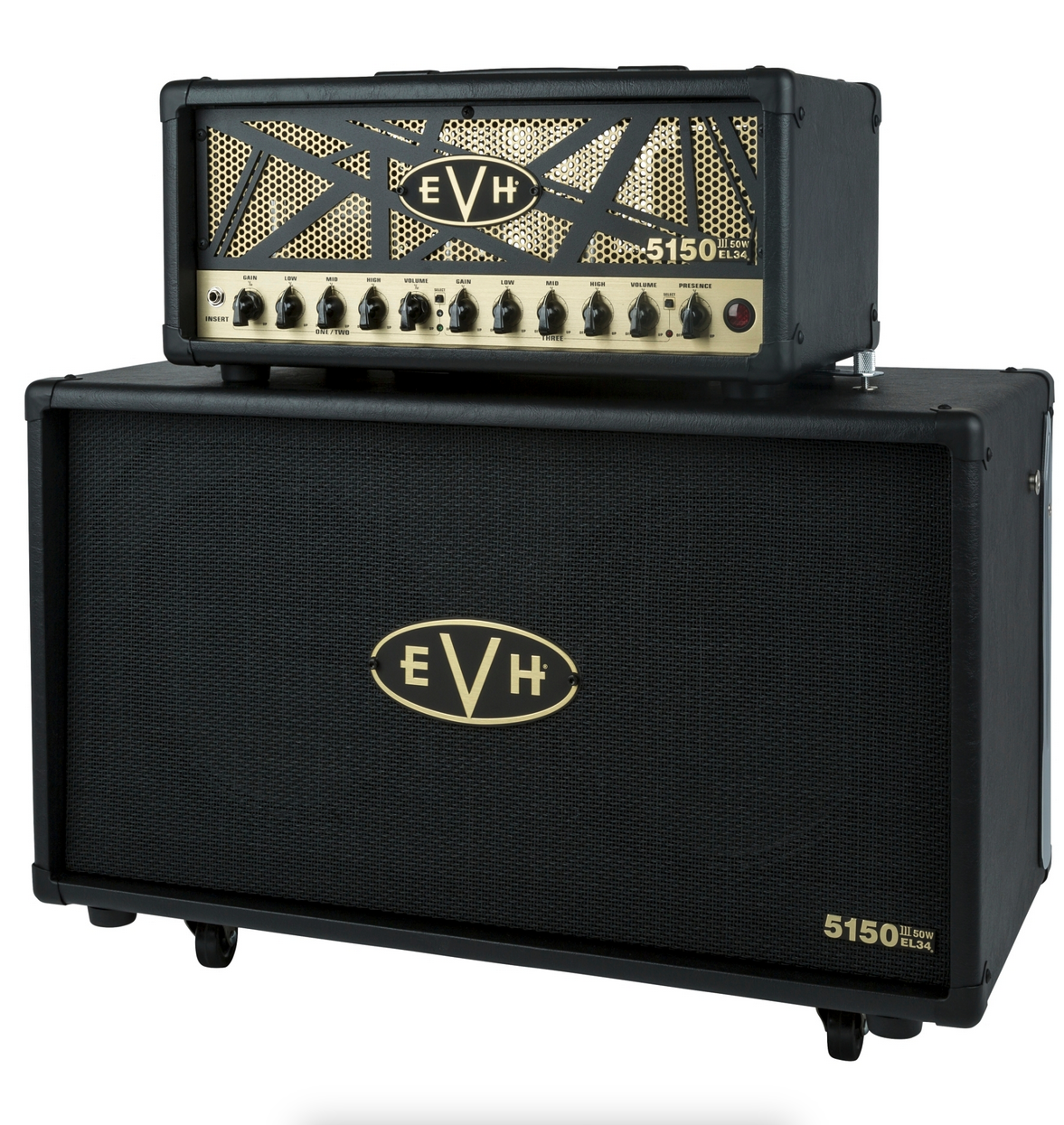 EVH 5150III 50watts EL34 Head & 2×12 » Cabinet mini stack