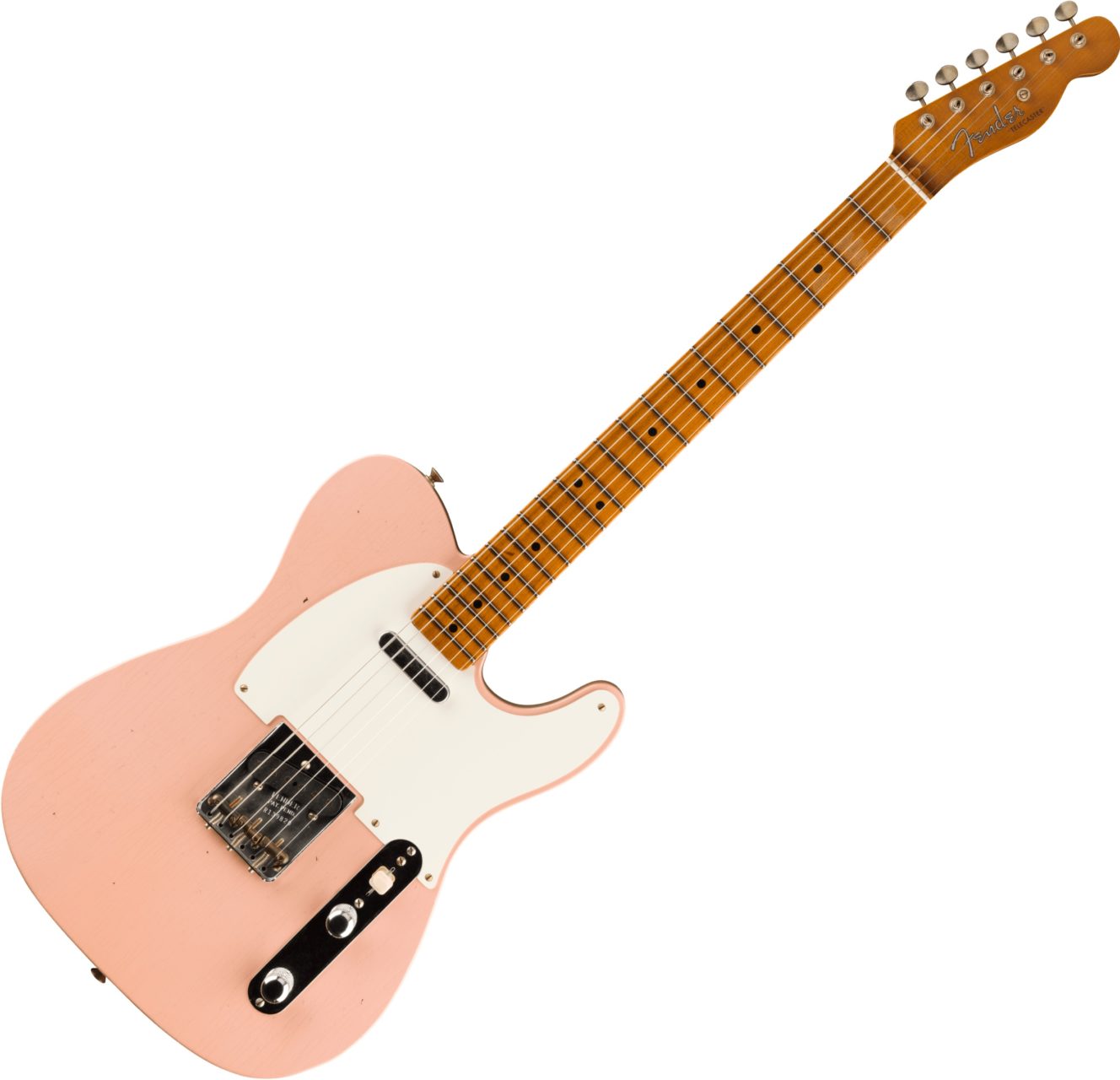 Fender Custom Shop Limited Edition Roasted Reverse &rsquo;50s Telecaster Journeyman Relic Aged Shell Pink