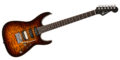 Charvel Pro-Mod Plus Dinky DK24 HSS 2PT QM Amber Tiger Eye 0